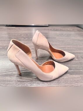 REISS Women's Augusta Leather & Suede d'Orsay Pumps, size 41/ US 10